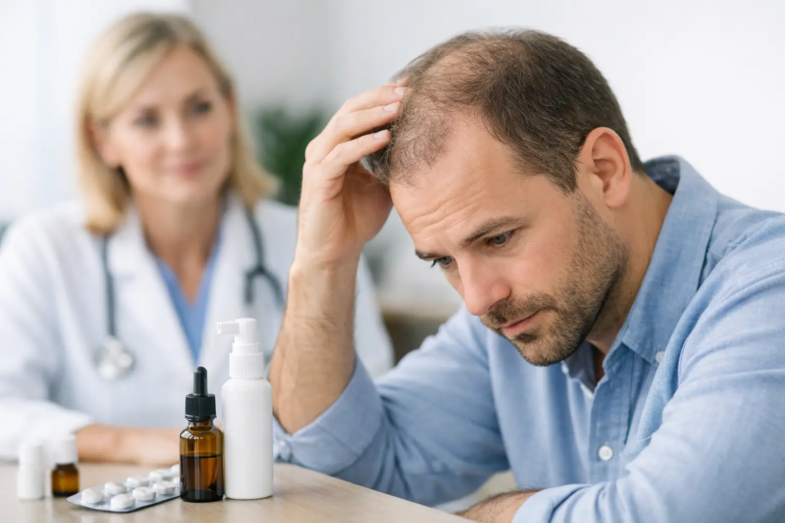 Como tratar alopecia androgenética