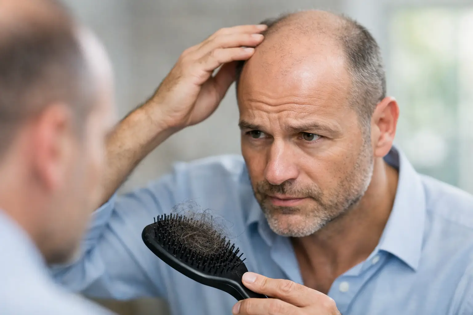 Calvície causa queda de cabelo? Entenda