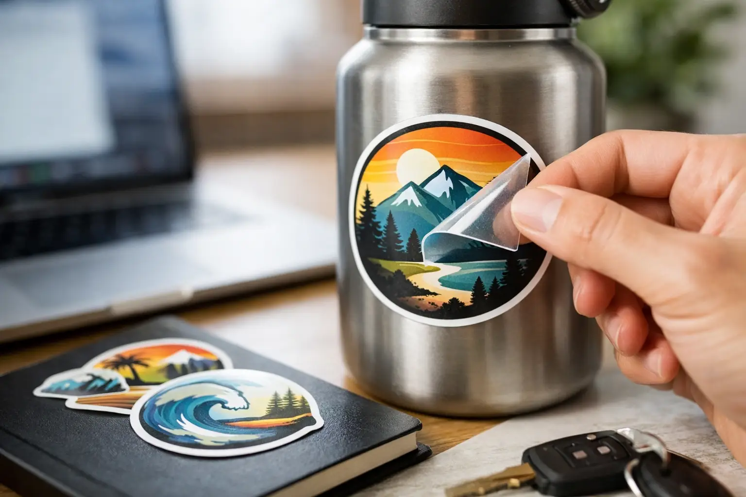 La qualité d’un sticker laminé au quotidien