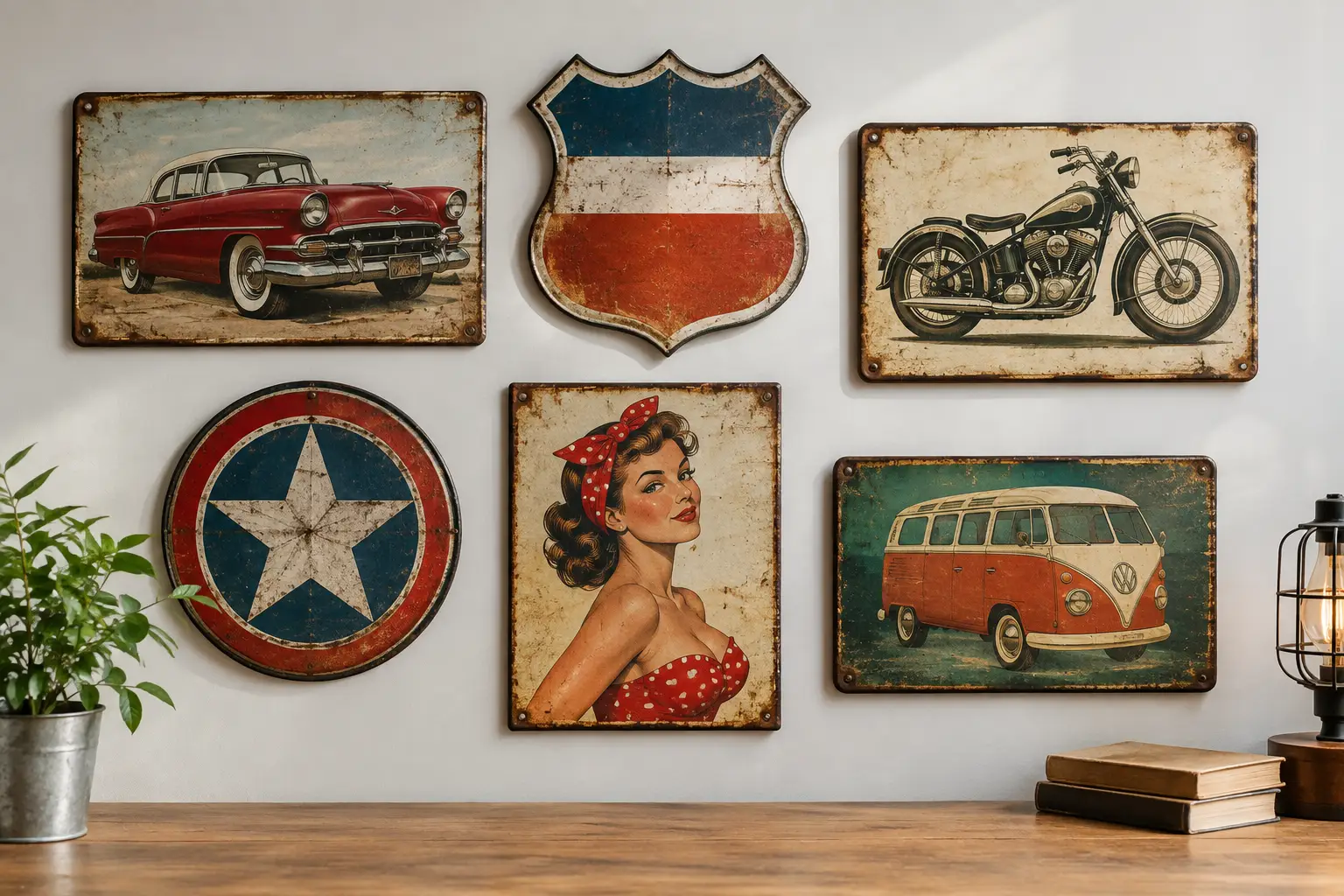 7 designs populaires de plaques vintage à connaître