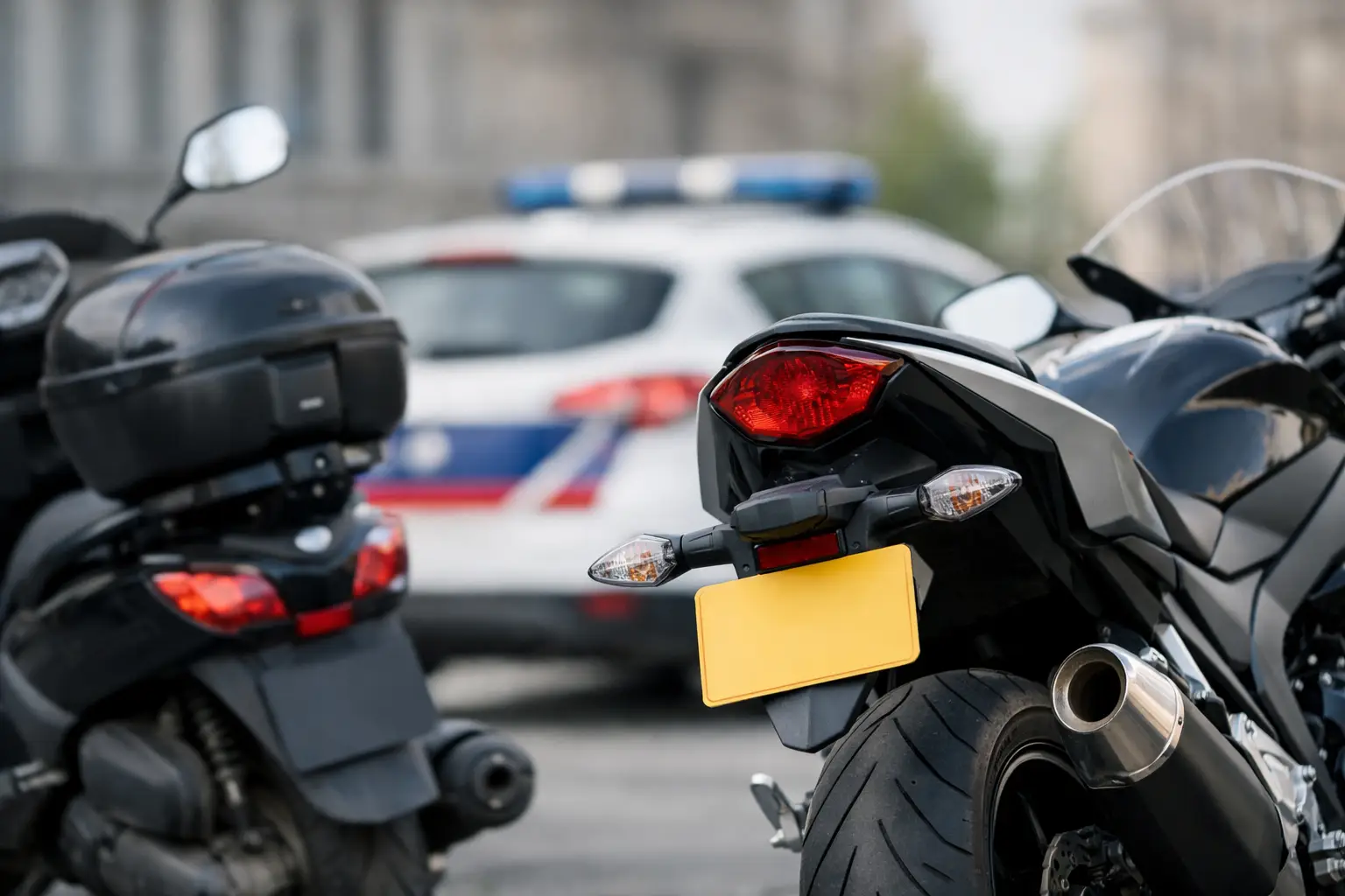 Réglementation des plaques deux roues en France