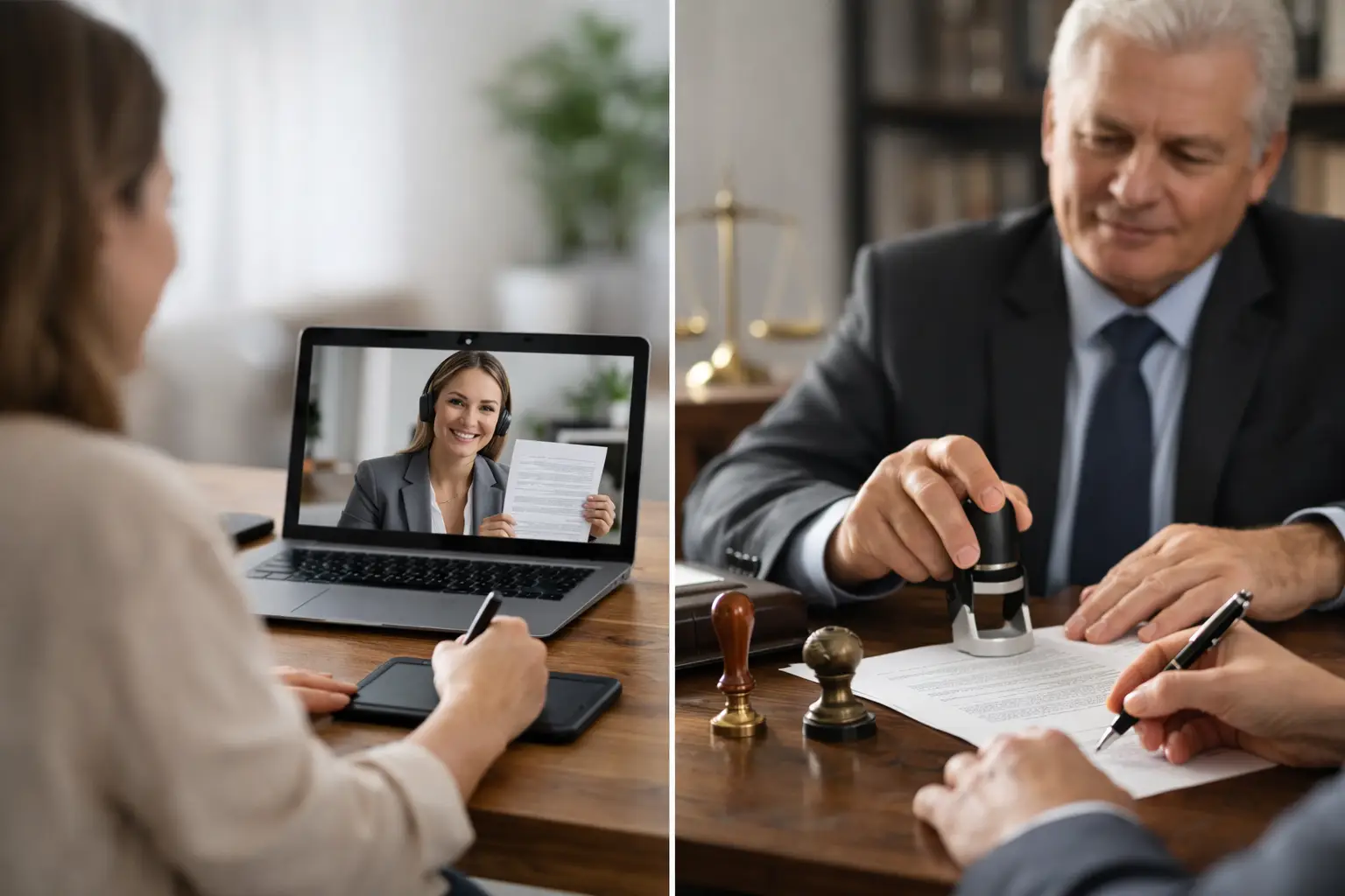 Online Notary vs Traditional Notary