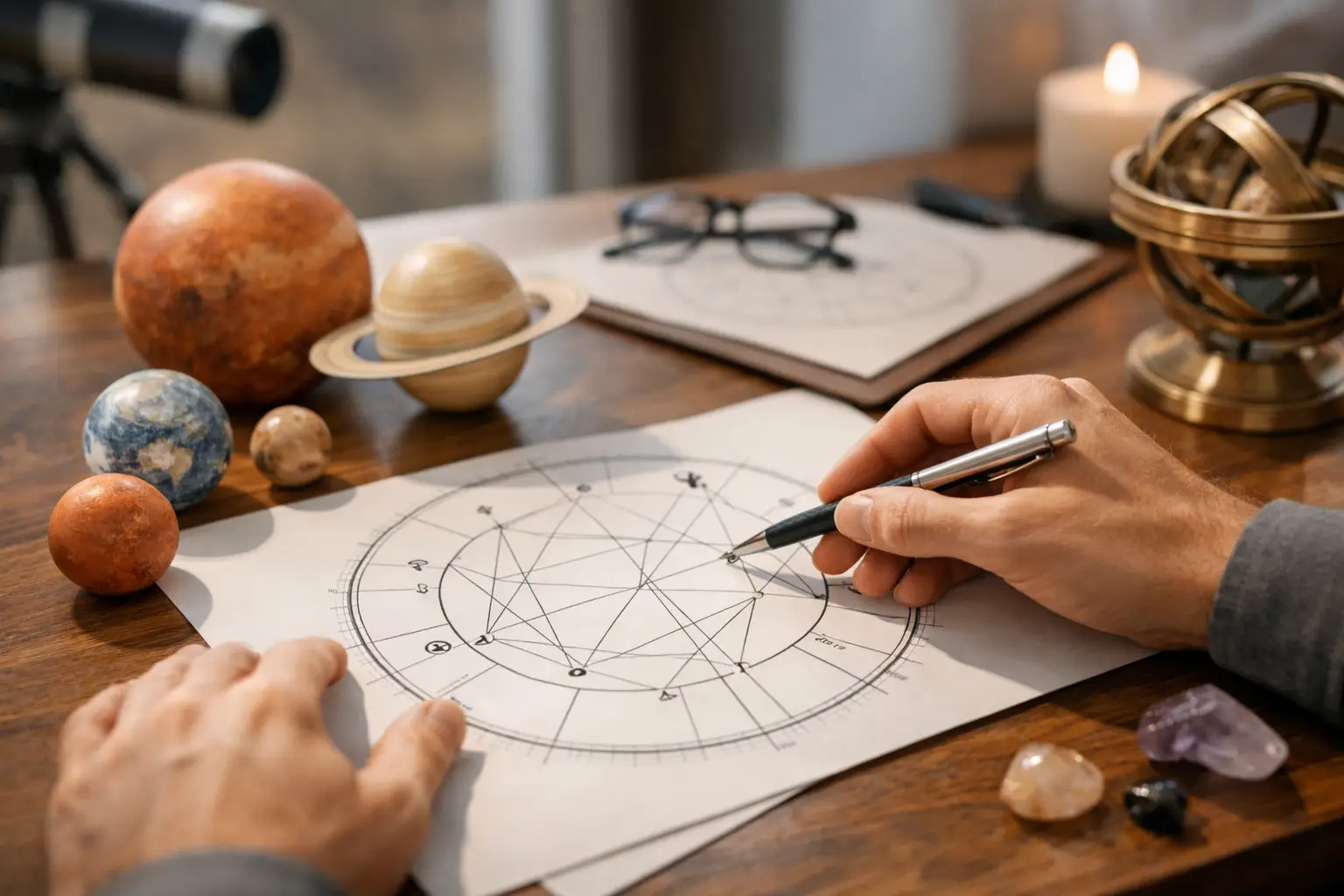 Planetary Aspects in a Birth Chart: A Clear Guide to Their Meaning