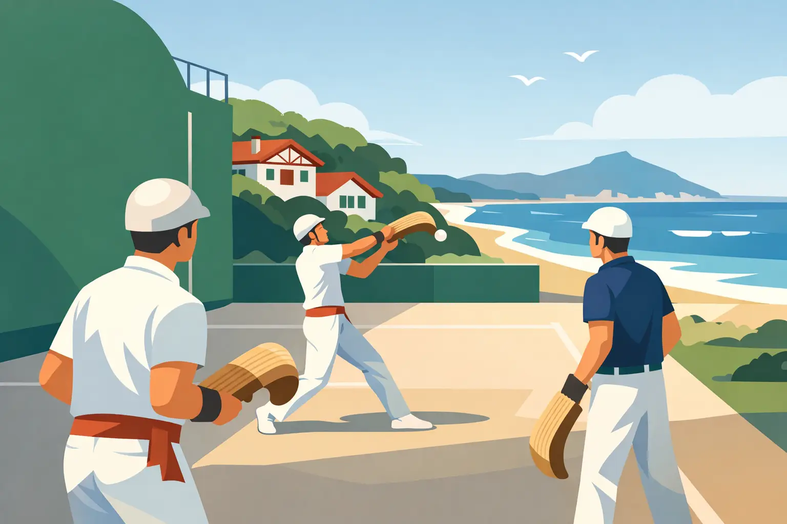 Cours de pelote basque adultes à Bidart
