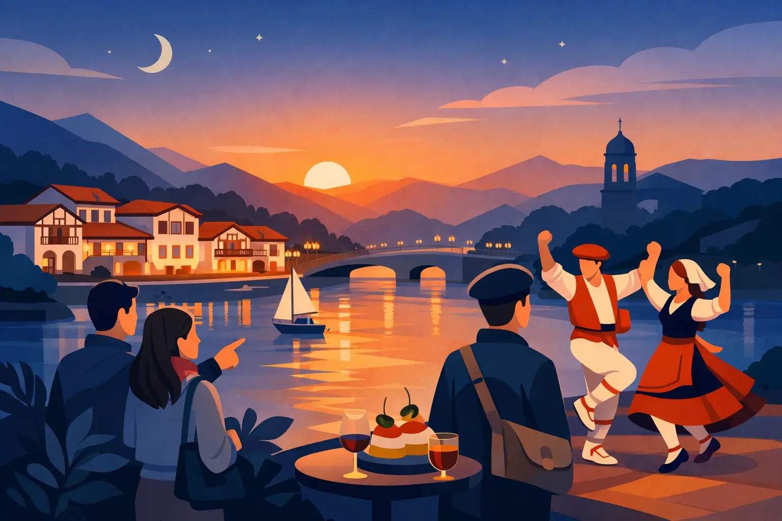 Sortie culturelle au Pays basque en soirée