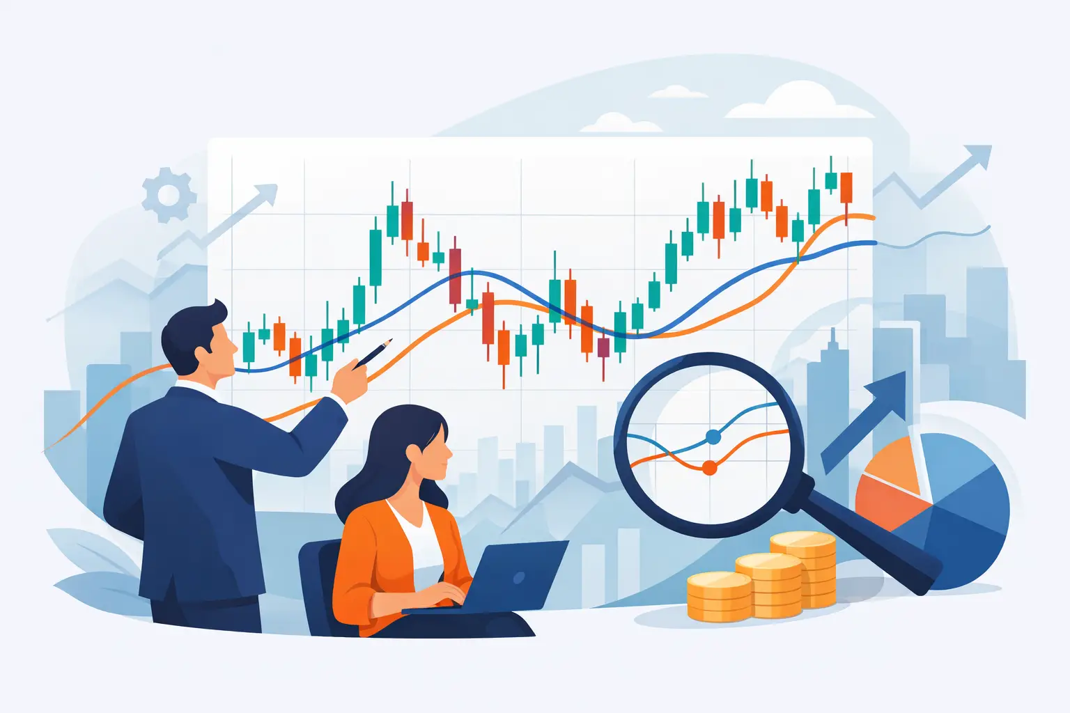 Imagem de destaque: Como usar médias móveis nas ações na prática