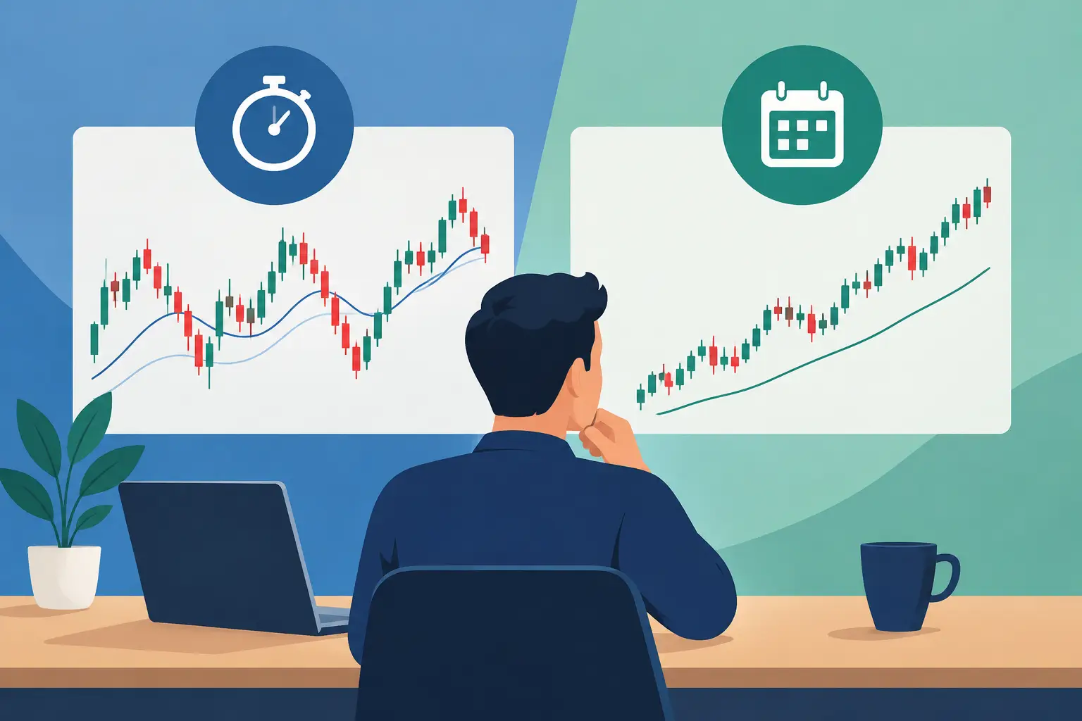 Imagem de destaque: Análise intradiária ou position trade para você