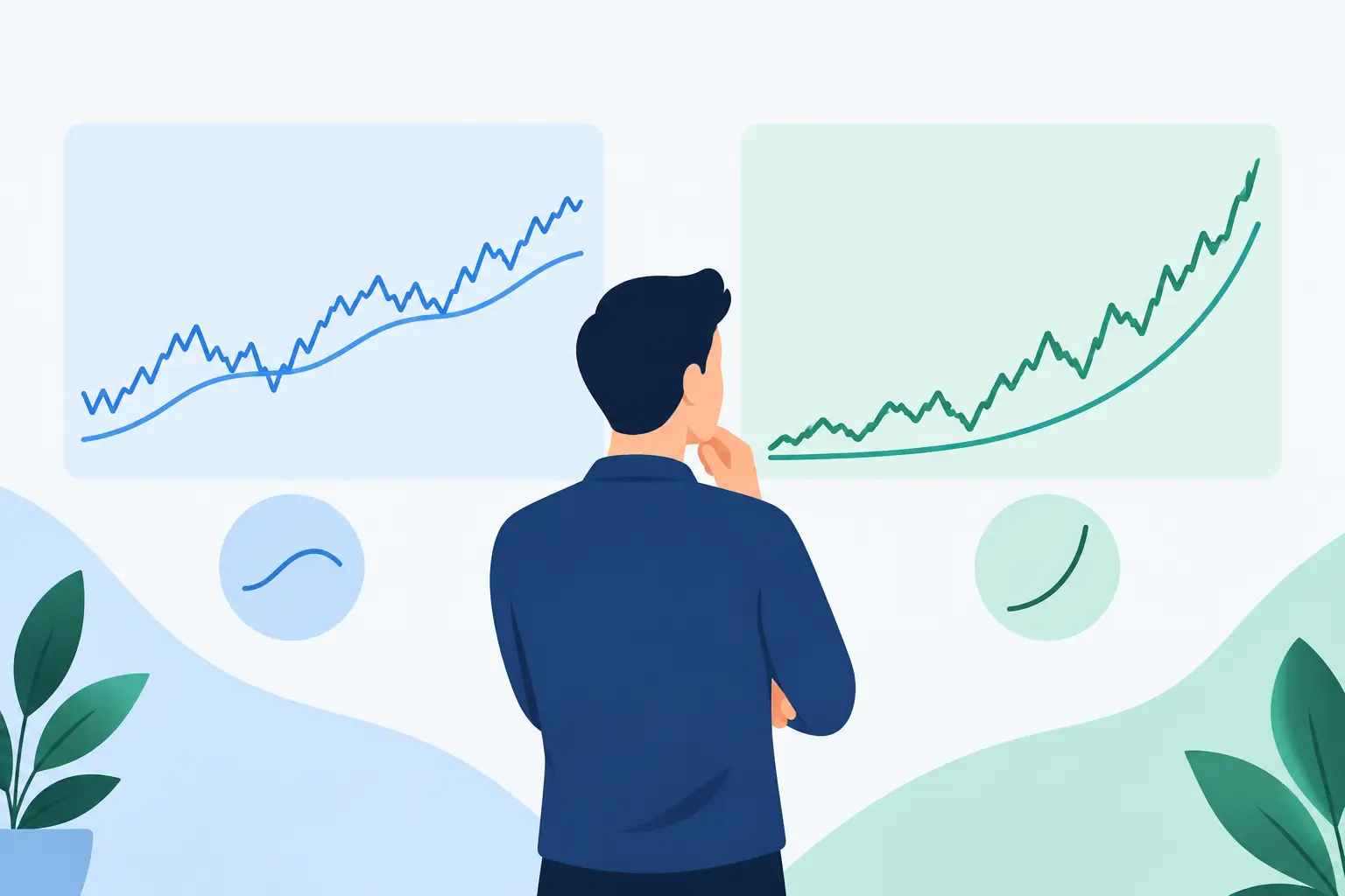 Imagem de destaque: Médias móveis simples ou exponenciais: qual escolher?