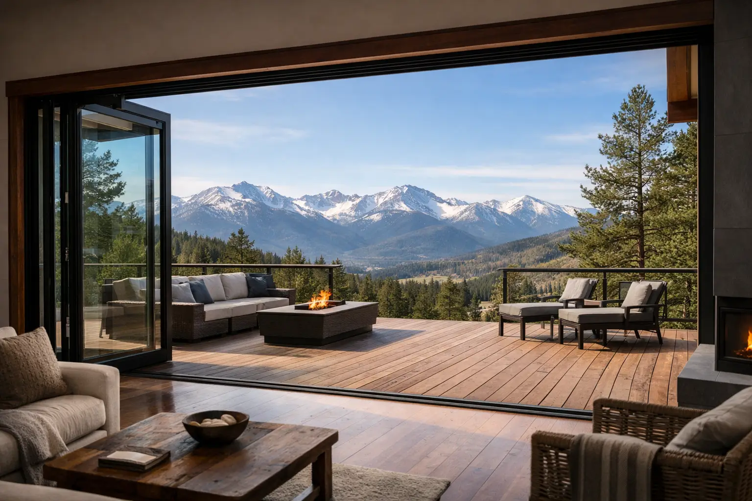 Large Opening Glass Doors for Colorado Homes