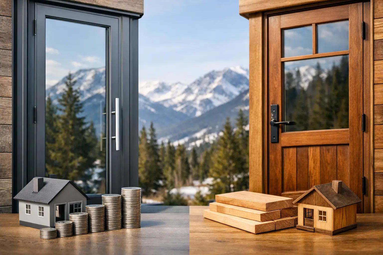 Aluminum Doors vs Wood for Colorado Homes