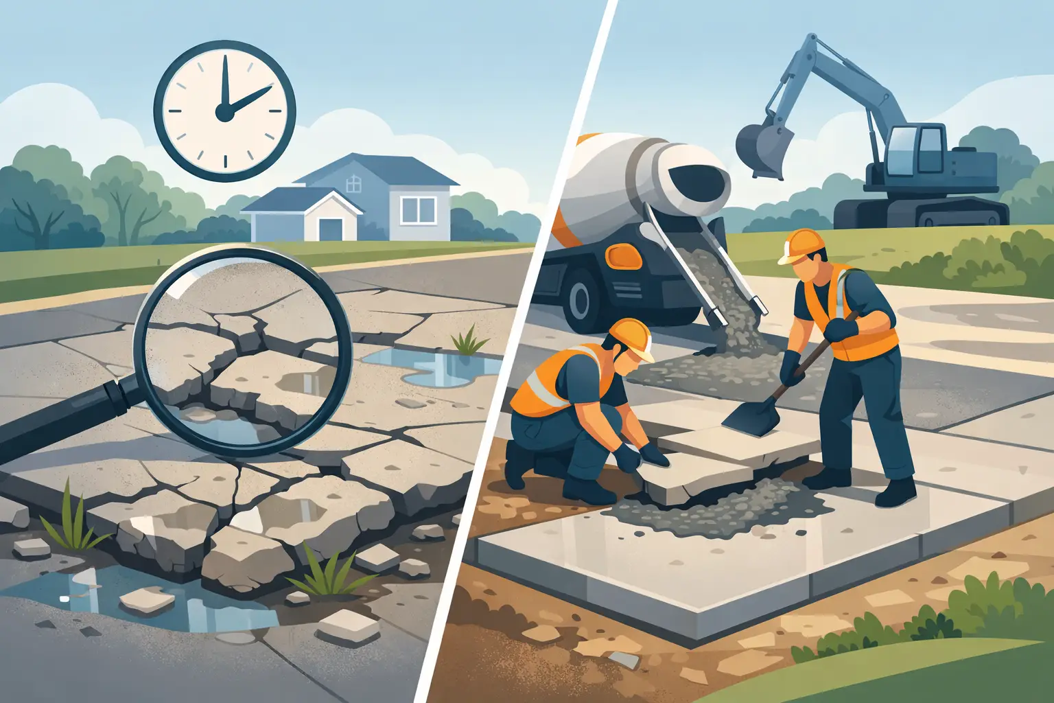 When to Replace Concrete Slab illustration