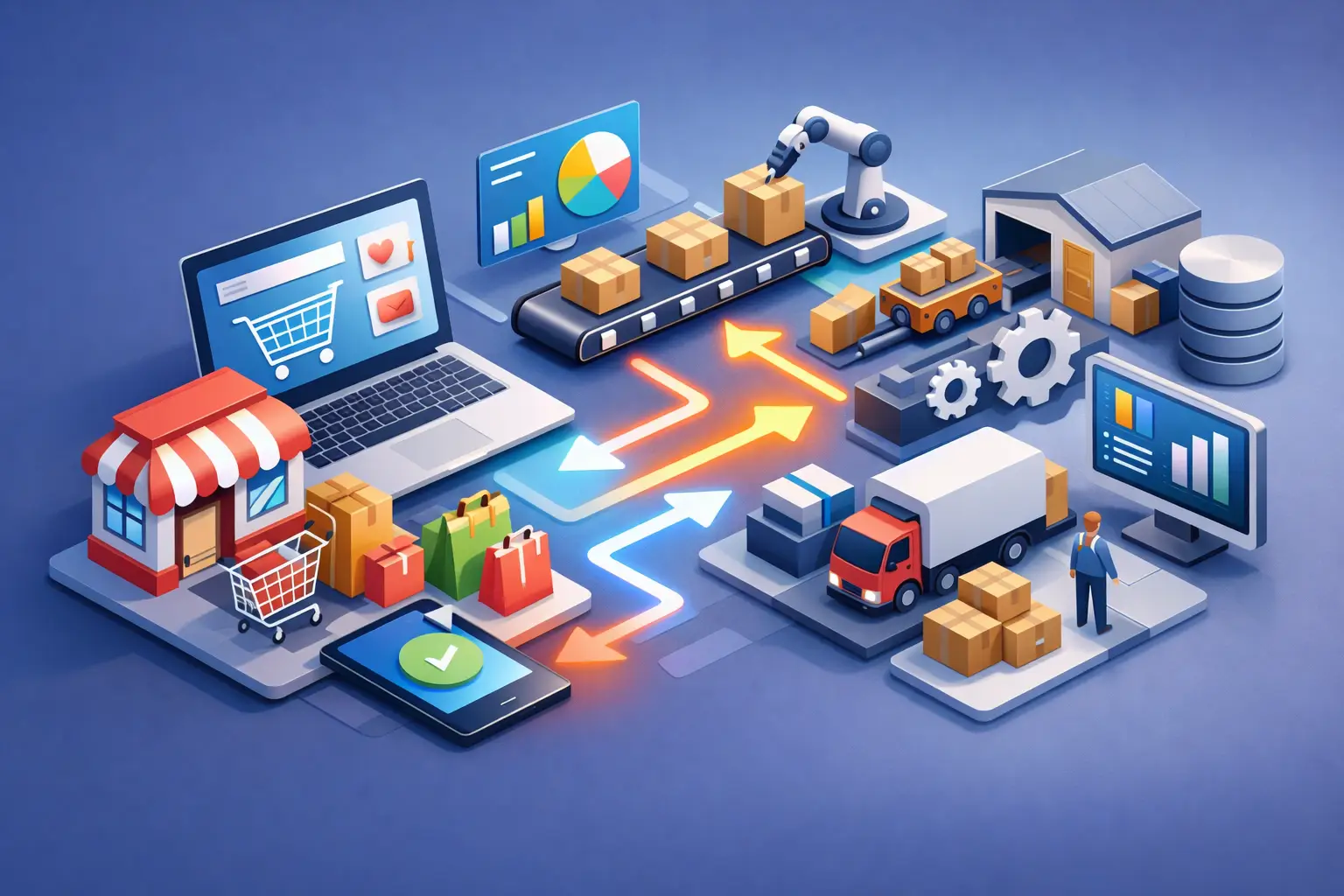 Shop erstellen und Betriebsprozesse verbinden