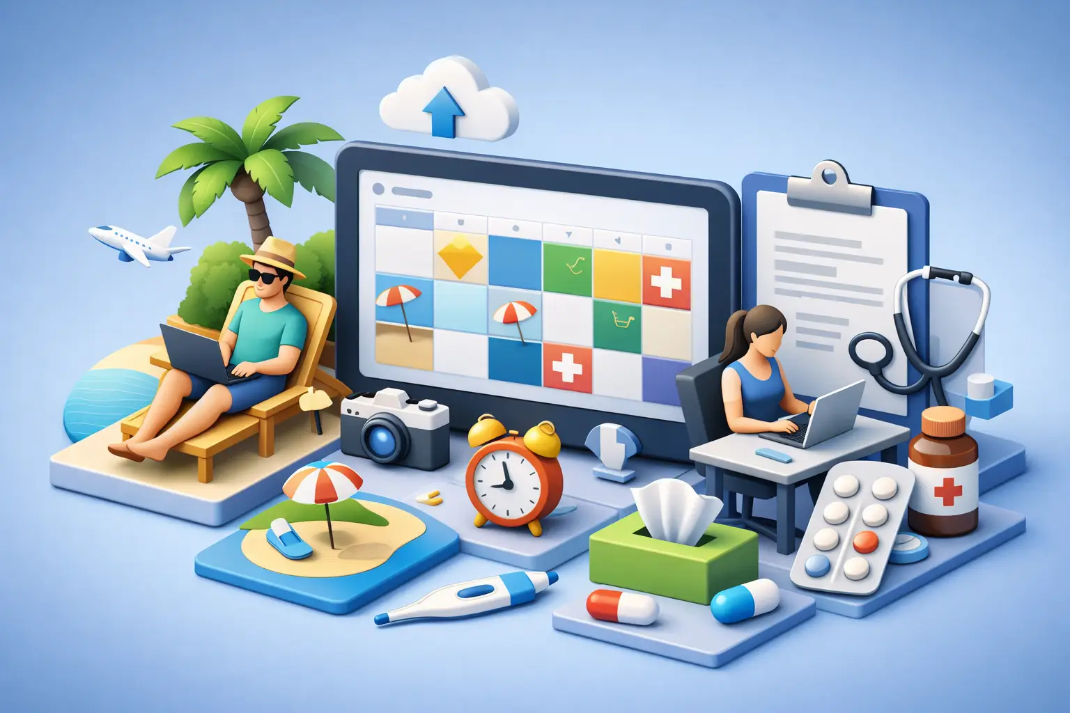 Urlaub und Krankmeldungen digital verwalten