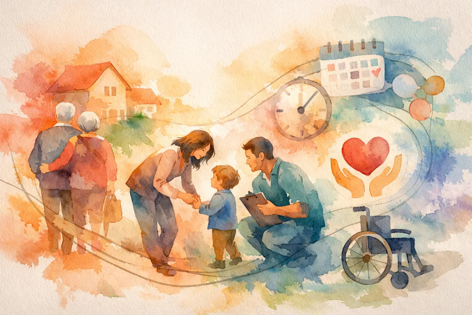 Organizzazione della cura familiare senza vuoti