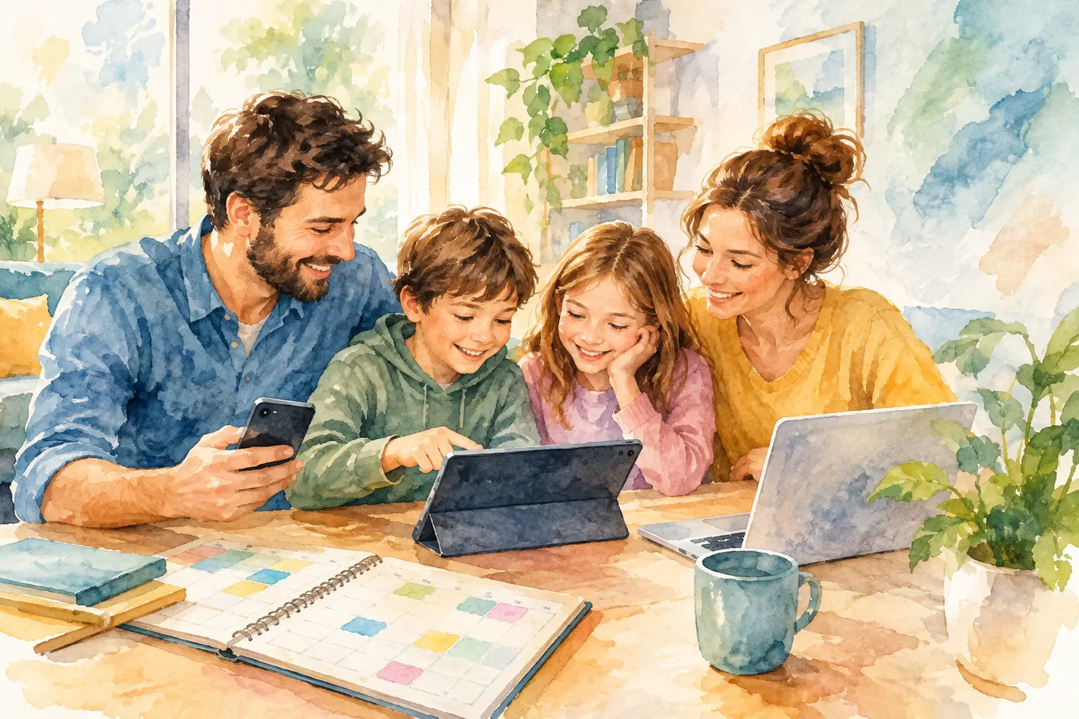 Cura digitale per una famiglia più coordinata