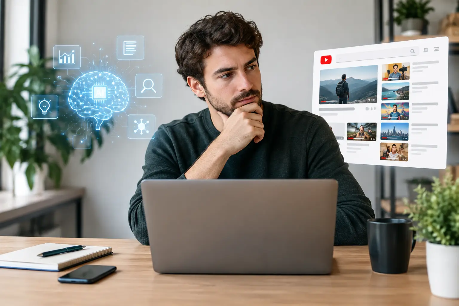 AI Research Versus Browsing for YouTube Creators