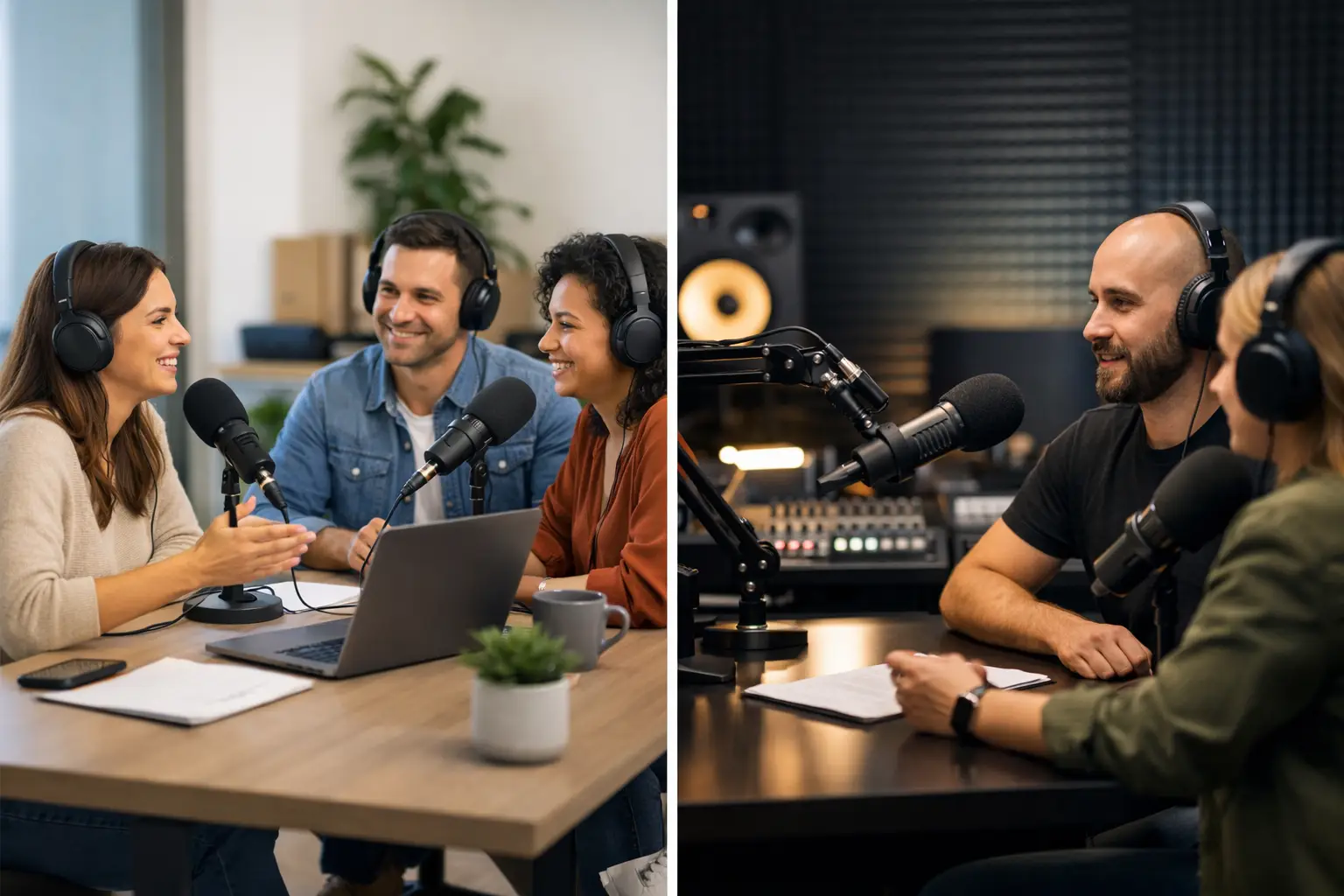 Podcast interno ou estúdio: qual escolher?