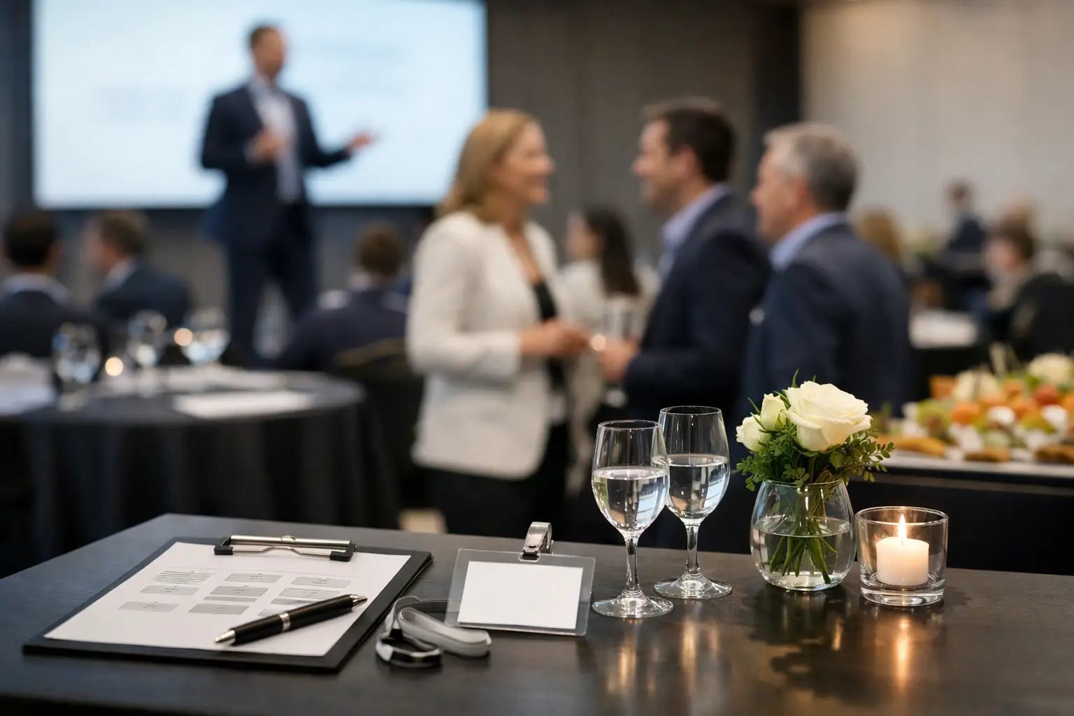 Guia de evento corporativo personalizado