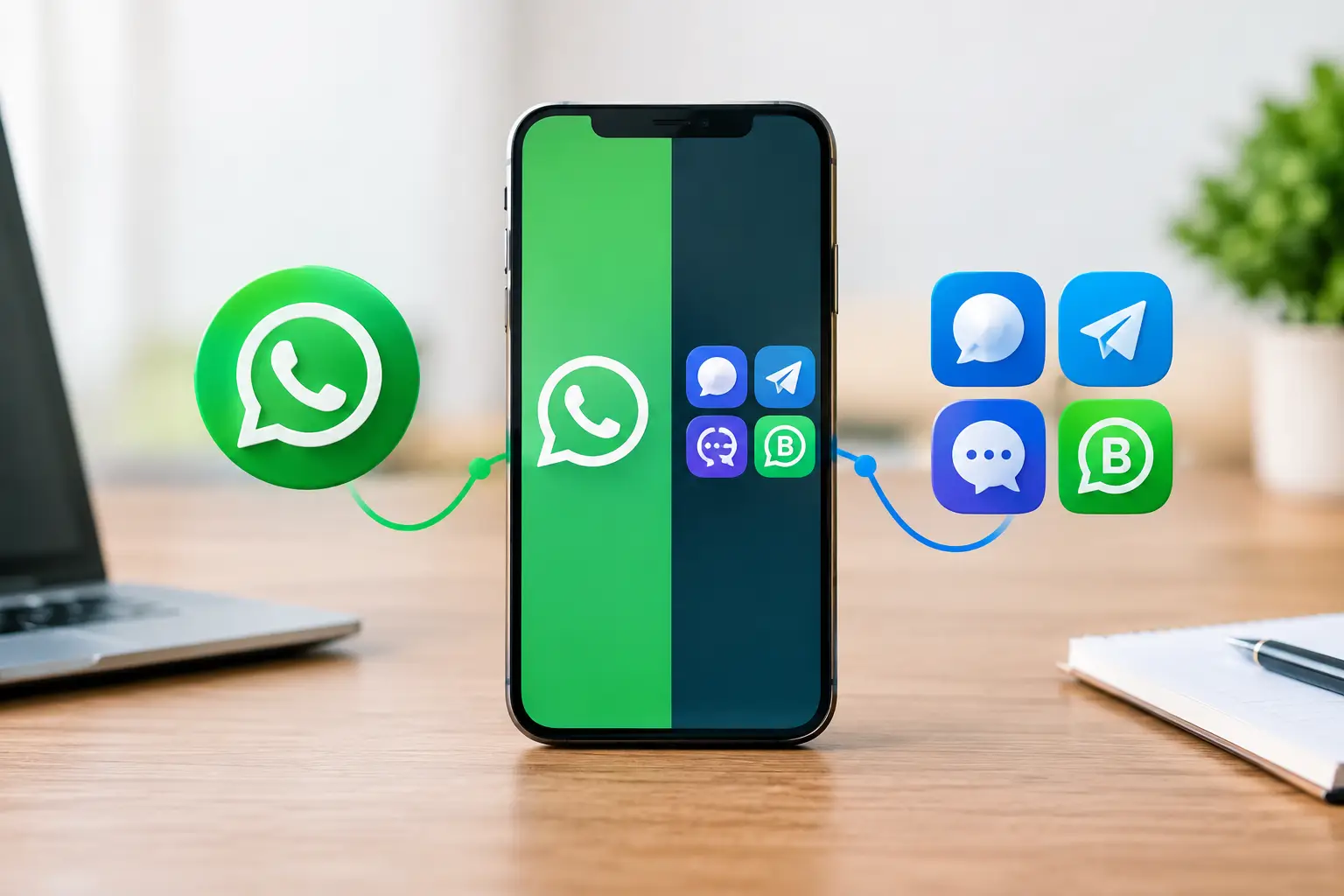 WhatsApp oficial versus ferramentas paralelas