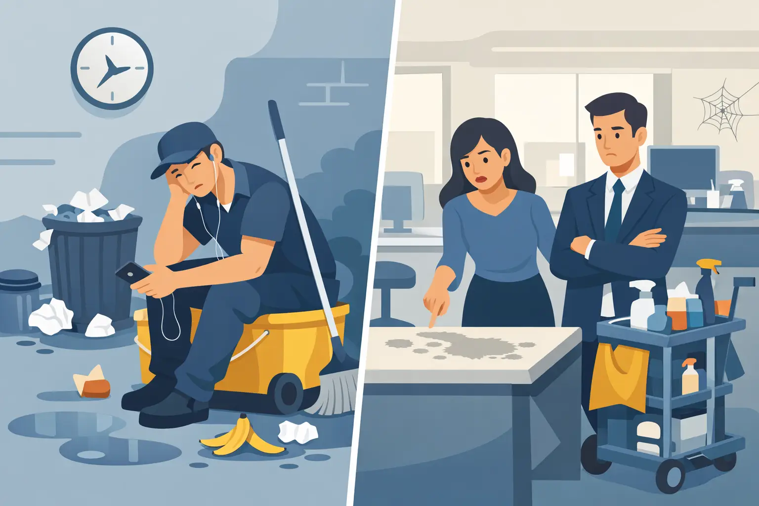 8 Top Signs Your Janitor Is Unreliable at Work