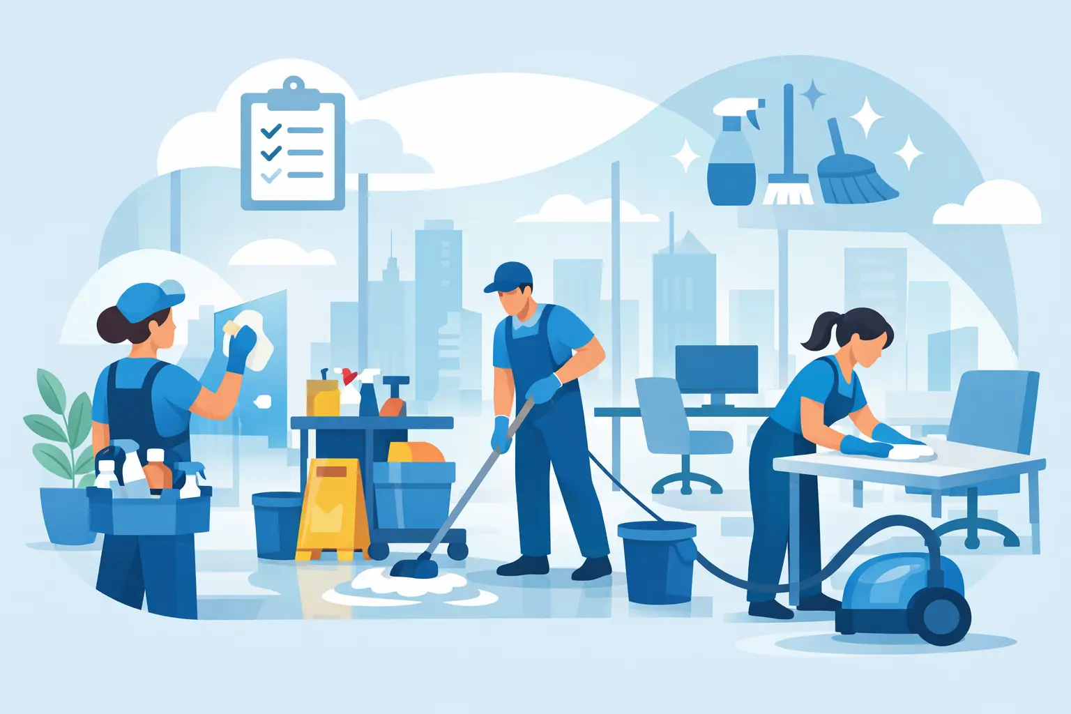 Cleaning Scope of Work for Commercial Facilities