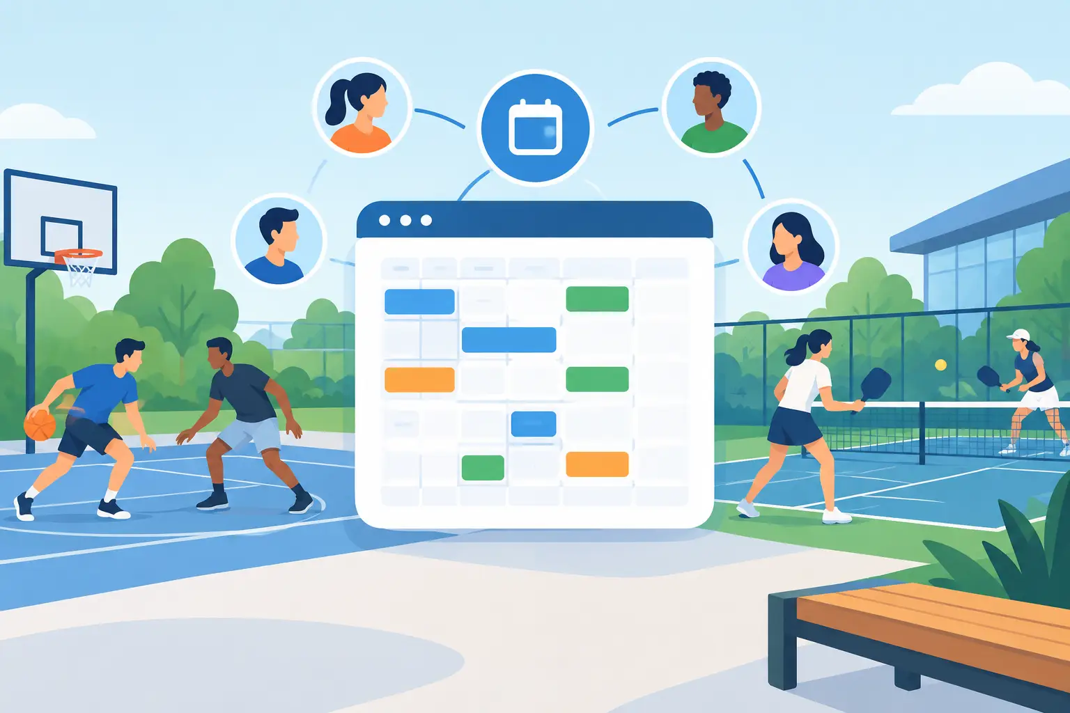 Shared Space Scheduling That Keeps Play Moving