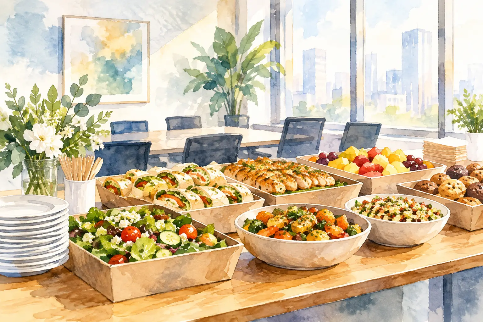 What Is Drop-Off Catering? A Guide for Offices