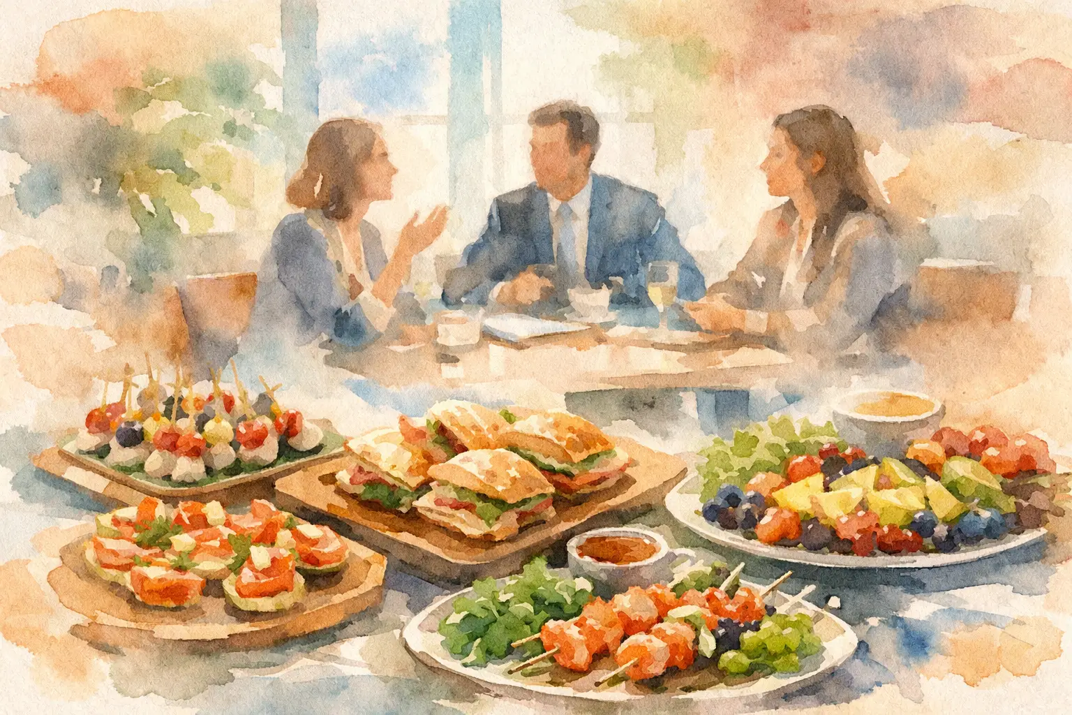How to Cater Client Meetings Without Generic Food
