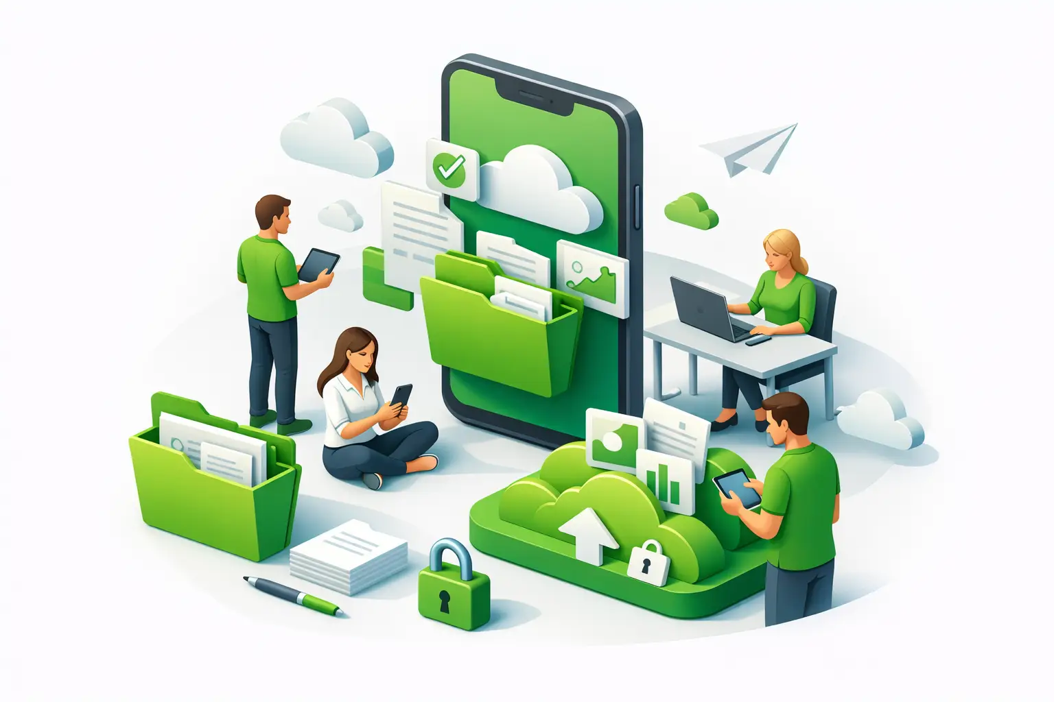 Mobile Dokumentenablage für Mitarbeiter nutzen