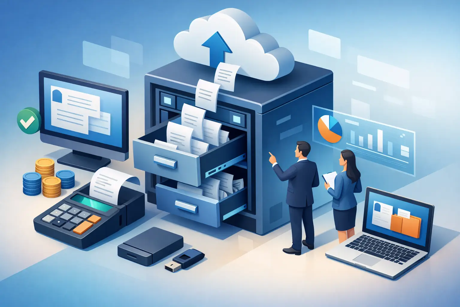 Rechnungen digital archivieren im Unternehmen