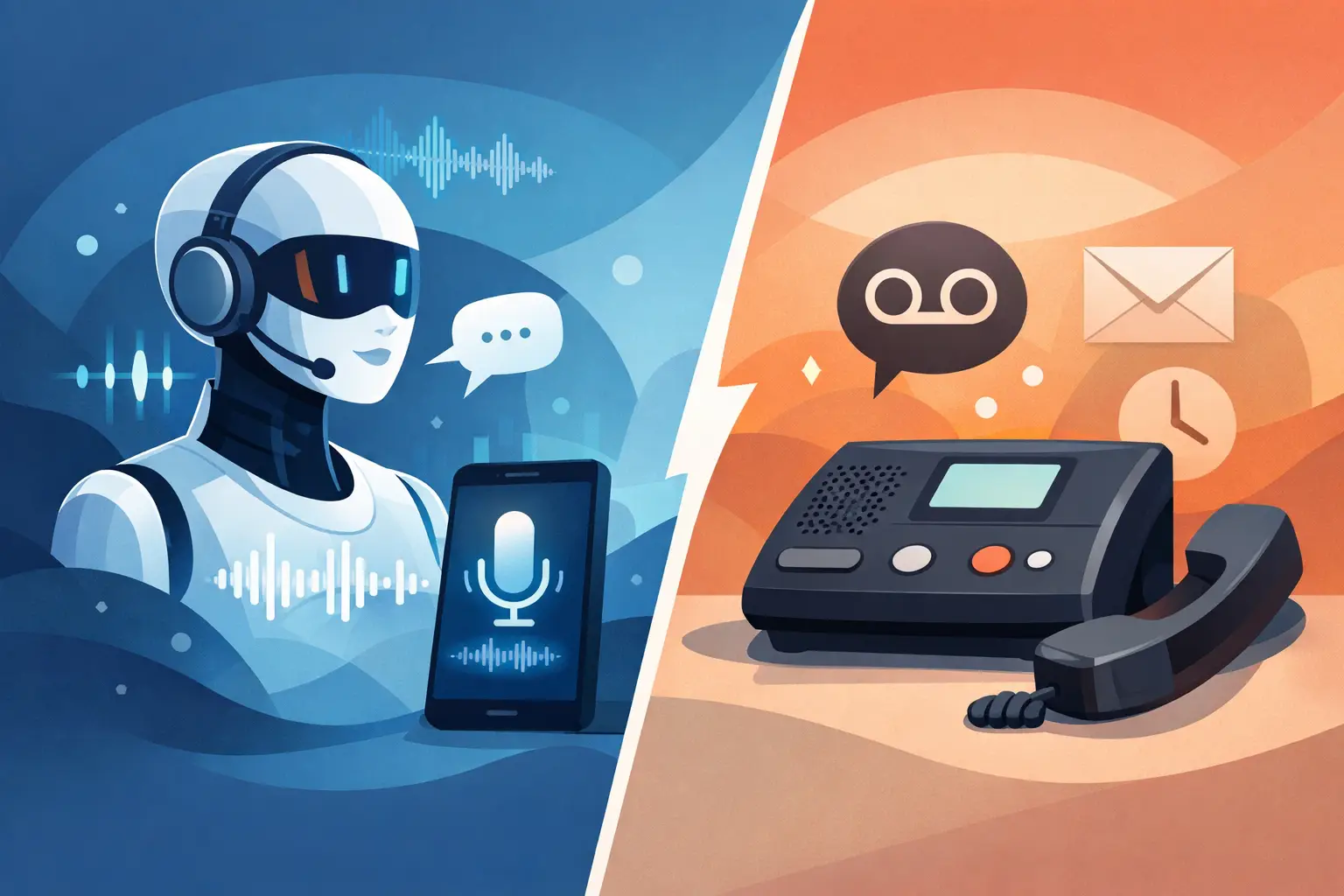 AI Voice Agent vs Anrufbeantworter: Was zählt?