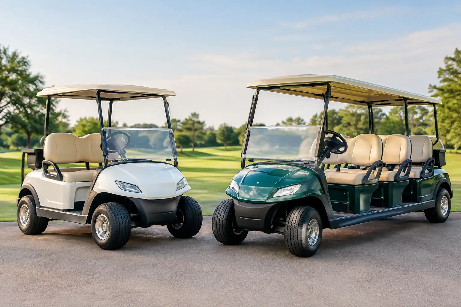 Four Passenger Versus Six Passenger Carts