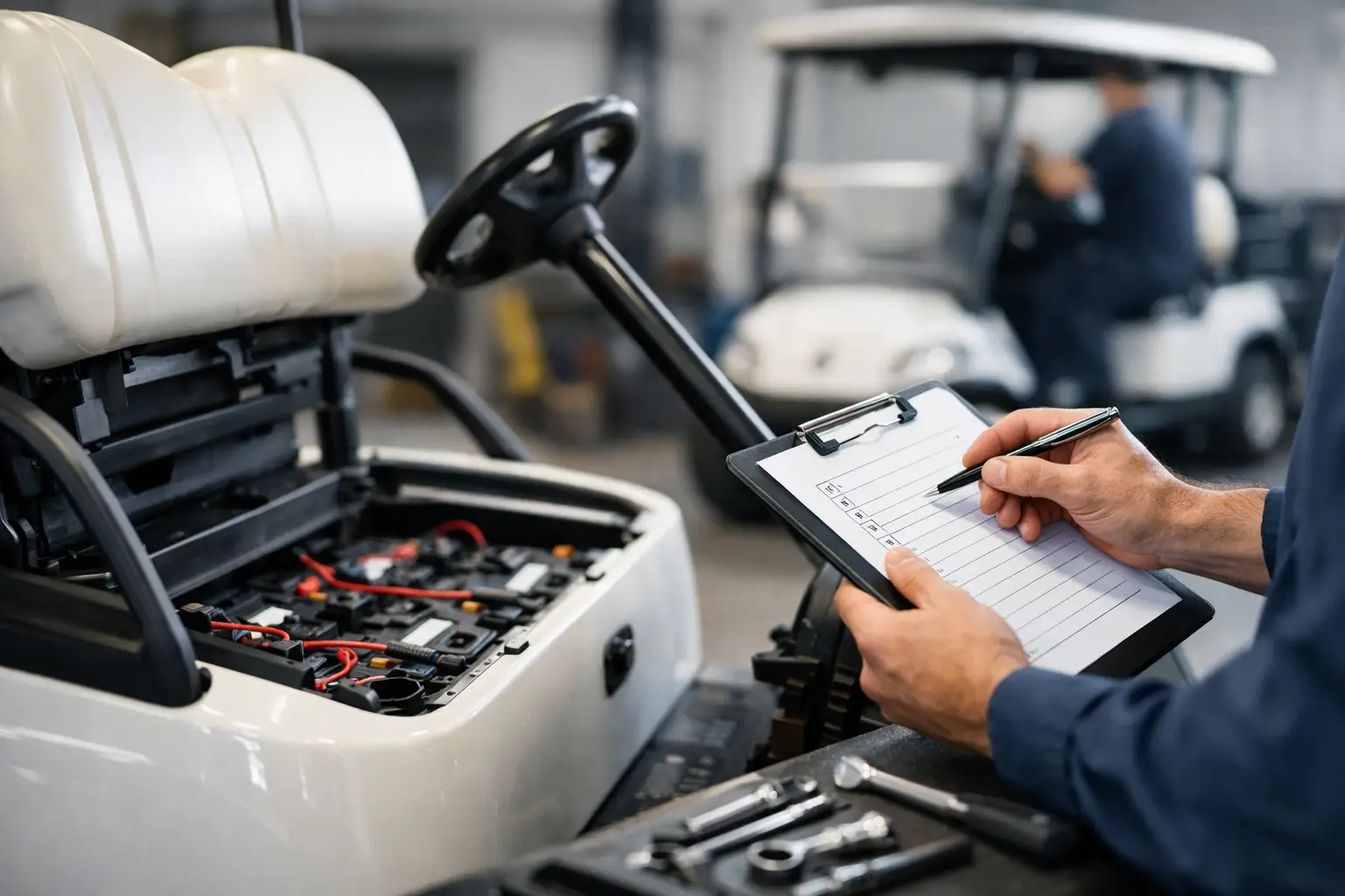 Electric Golf Cart Service Checklist