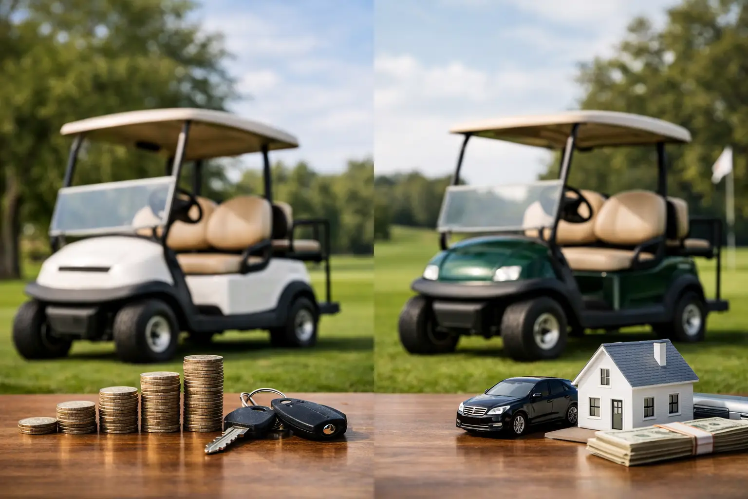 Golf Cart Leasing Versus Financing Compared