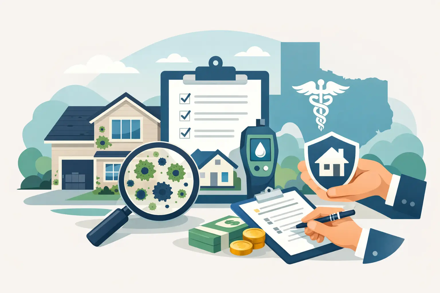 Mold Assessment for an Insurance Claim in Texas