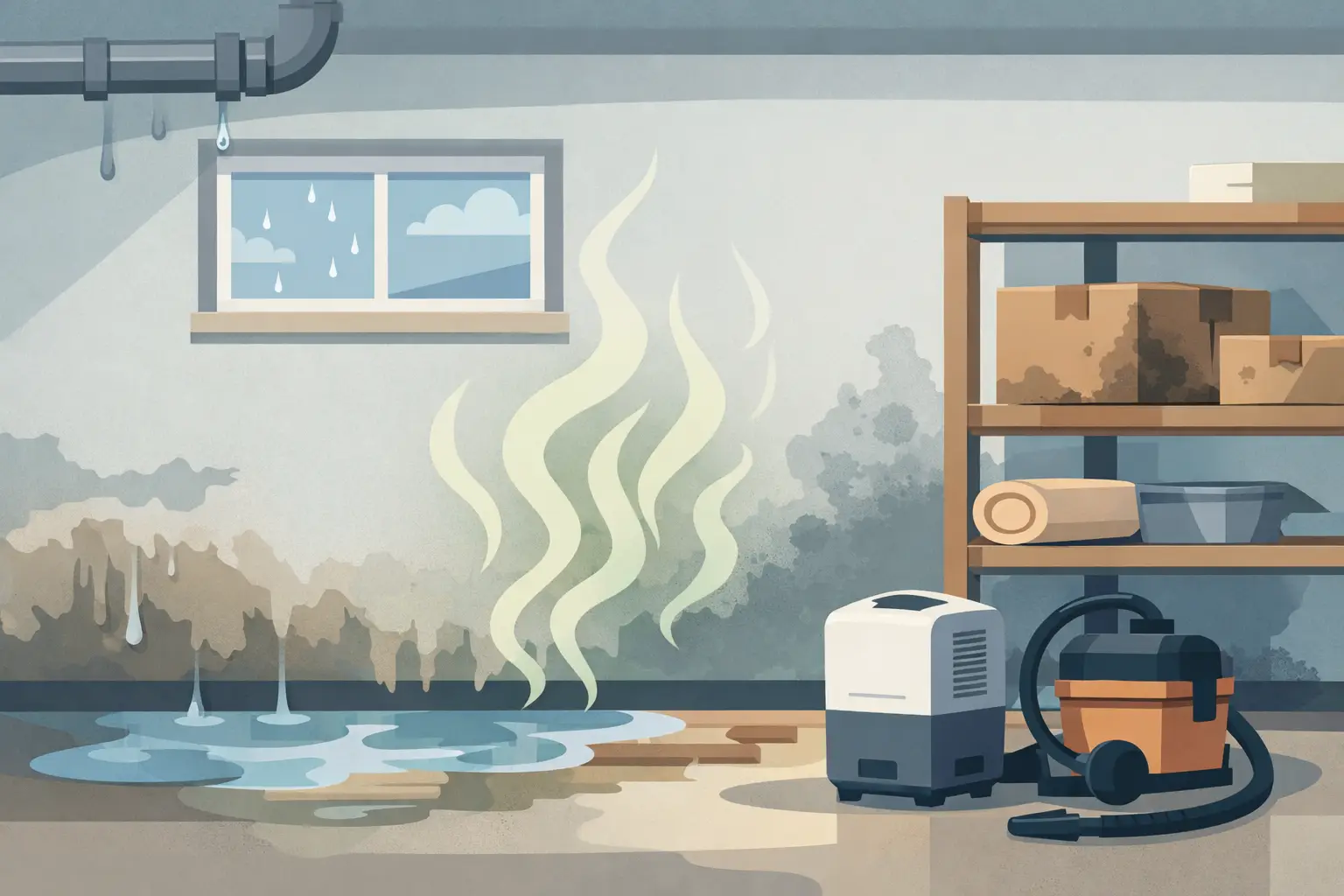 Why a Musty Smell After Water Damage Persists