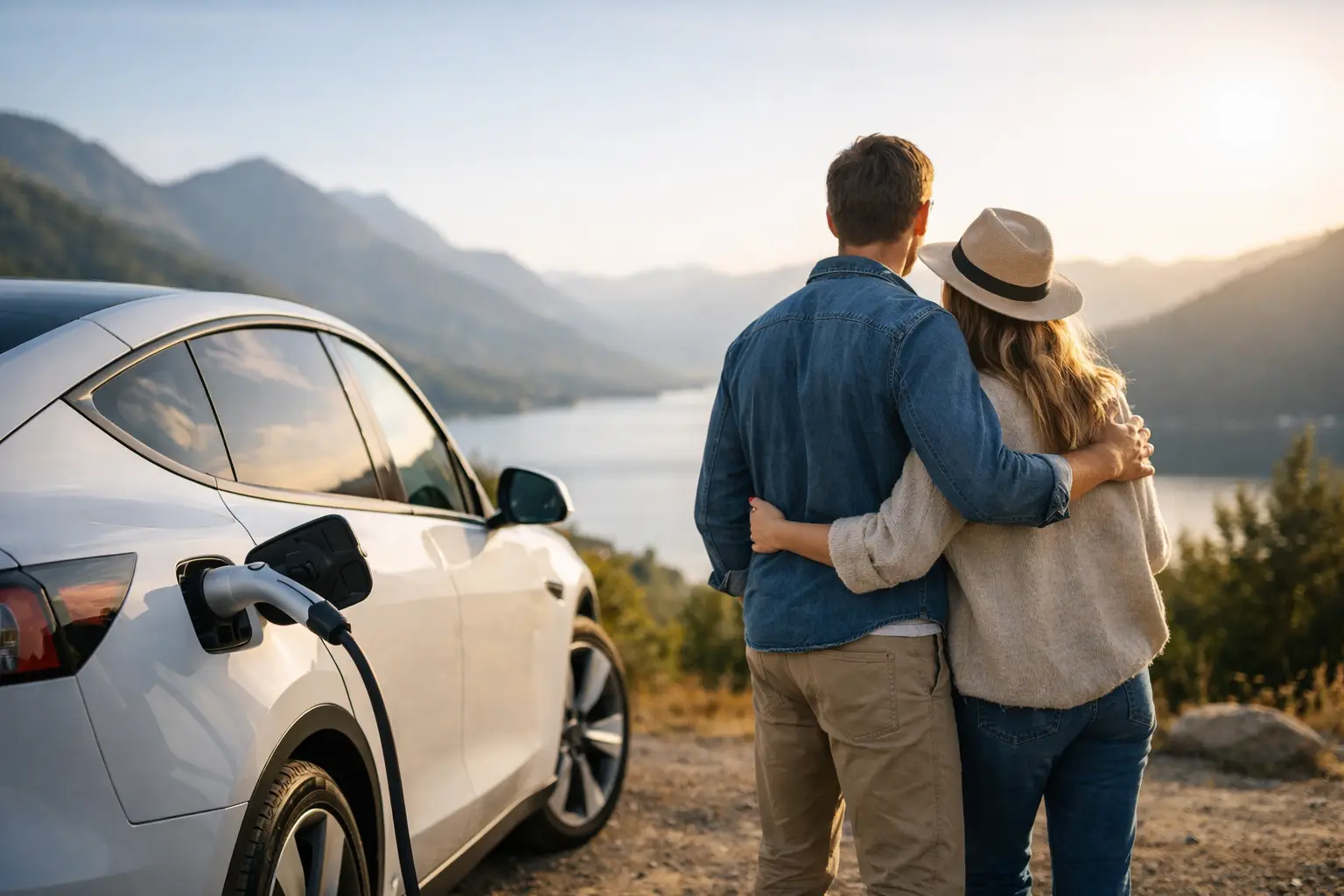 Carro elétrico para casal viajar vale a pena?