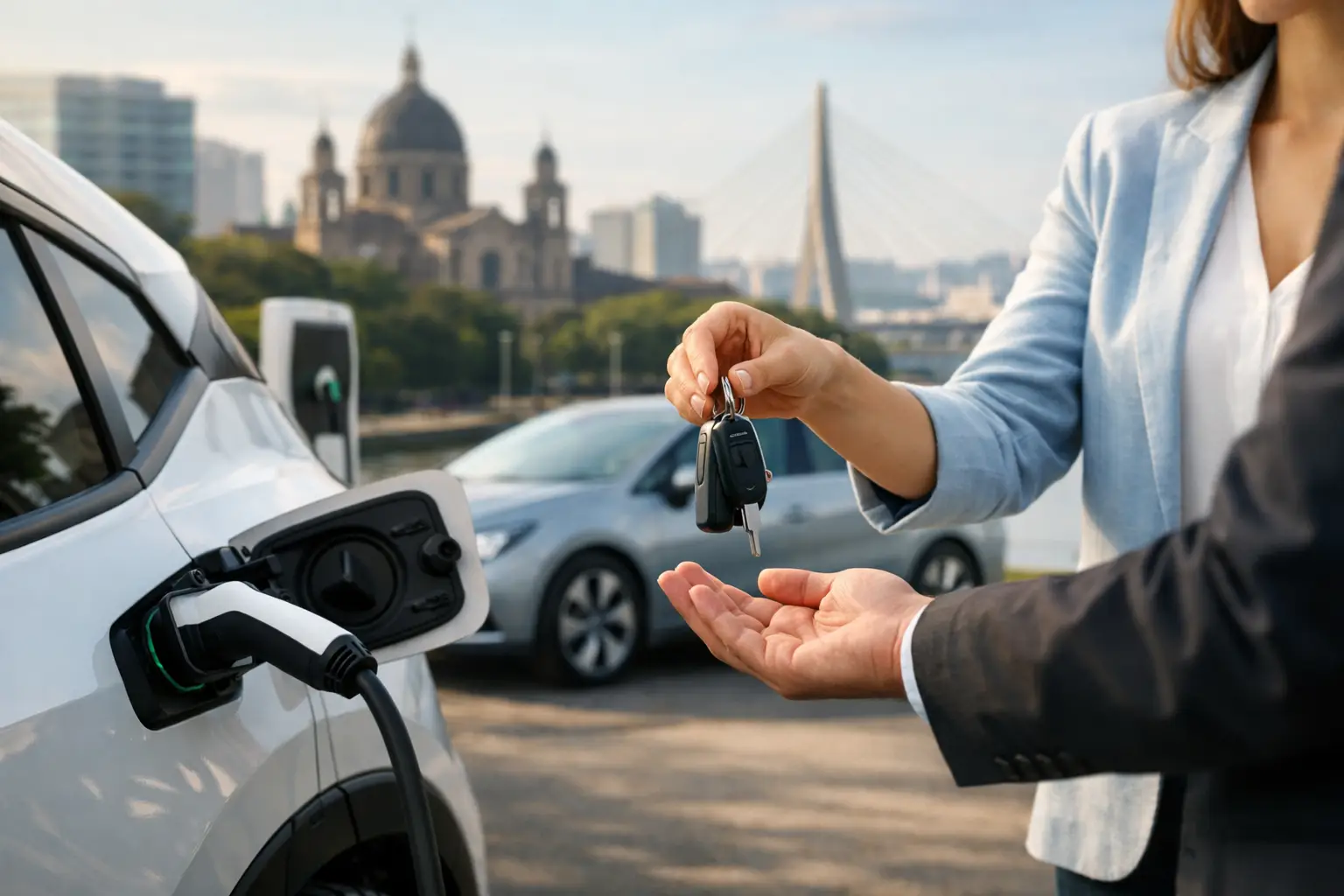 Como alugar carro elétrico em Porto Alegre