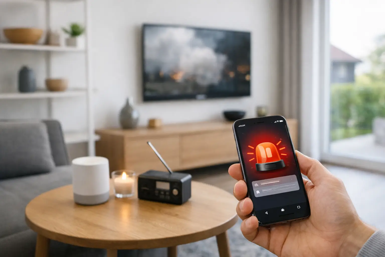 VMA varning app - så fungerar den hemma