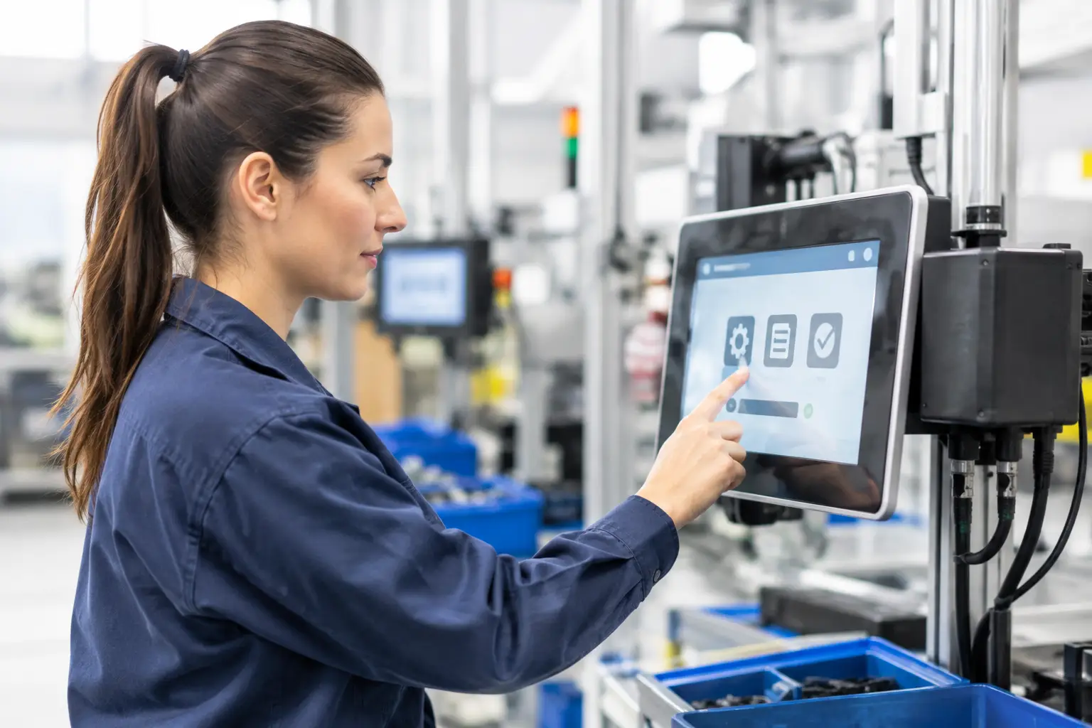 Wie funktionieren Werkerterminals im Shopfloor?