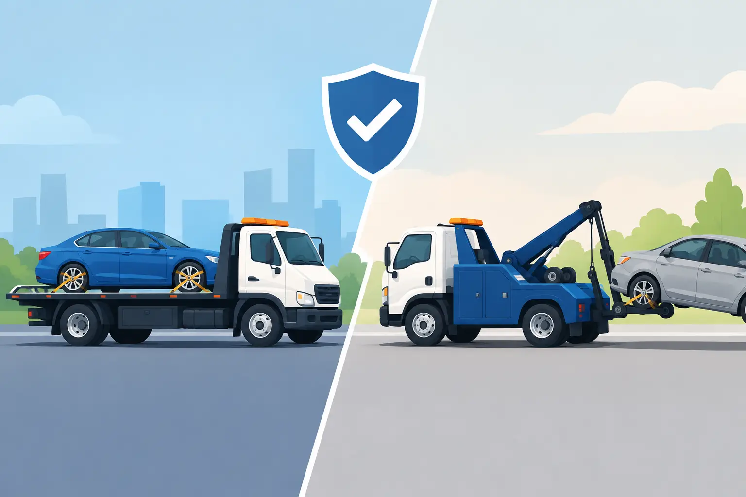 Flatbed Recovery vs Wheel Lift: Which Is Safer?