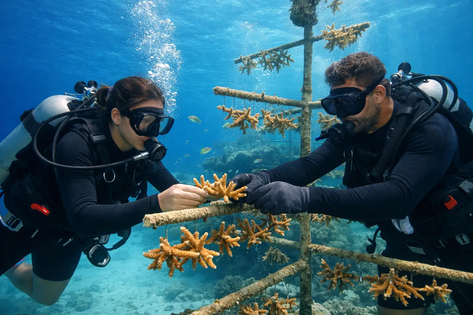 Coral Reef Restoration Diving in Punta Cana
