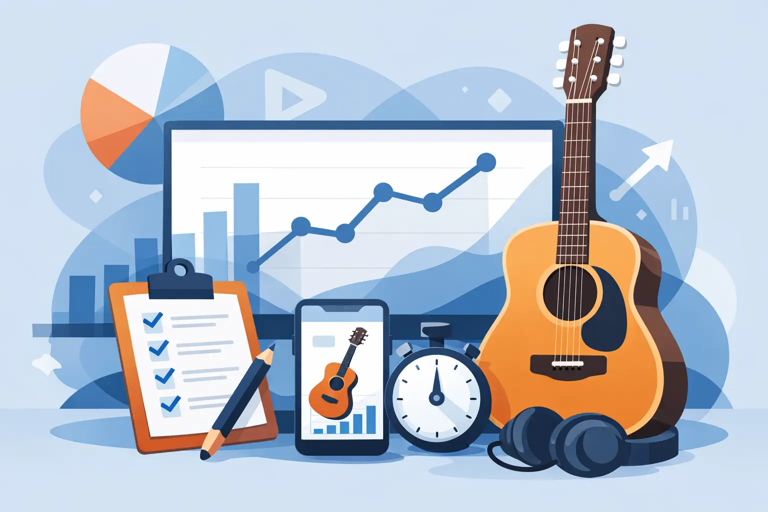Come monitorare i progressi nella chitarra