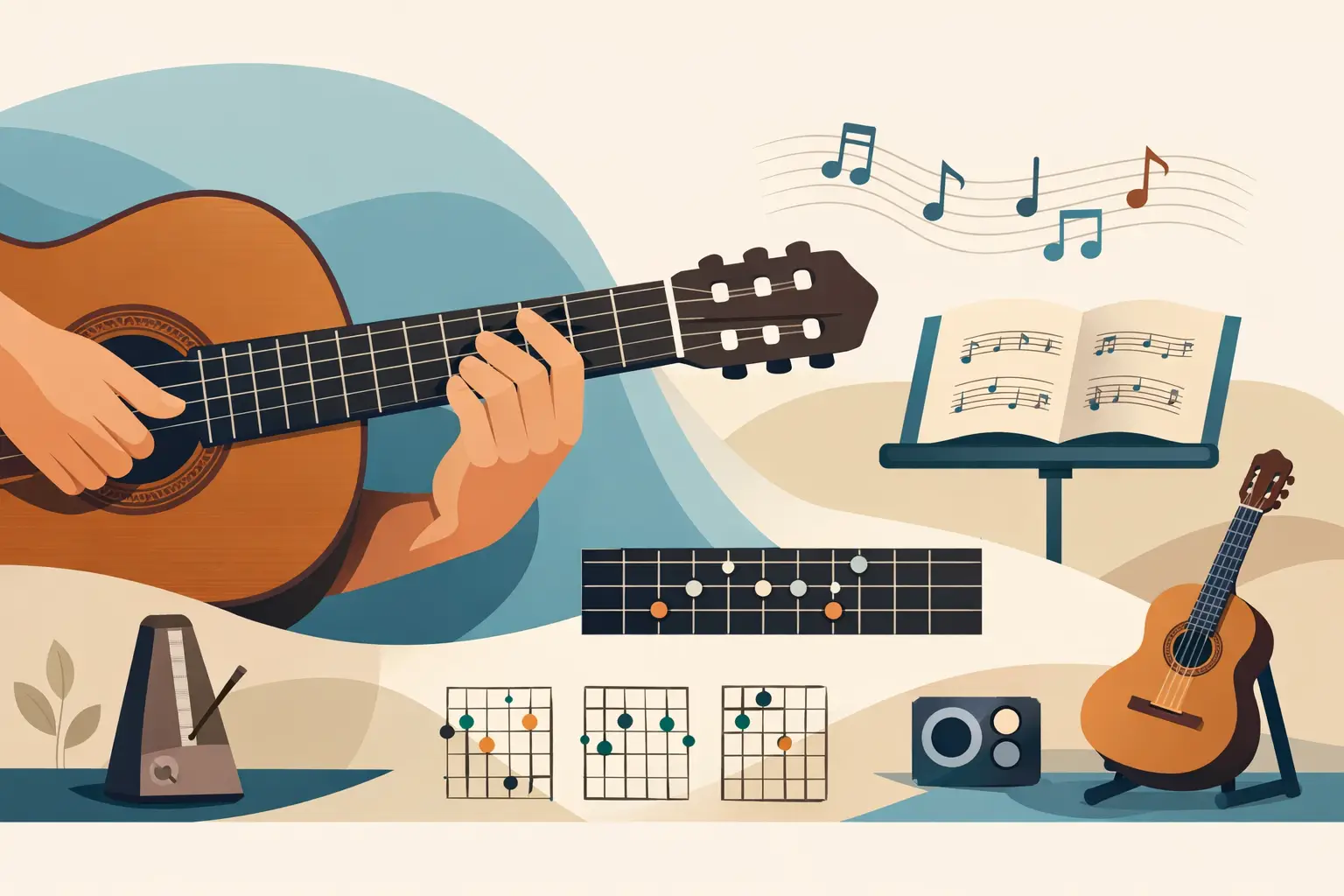 Esercizi tastiera chitarra classica efficaci