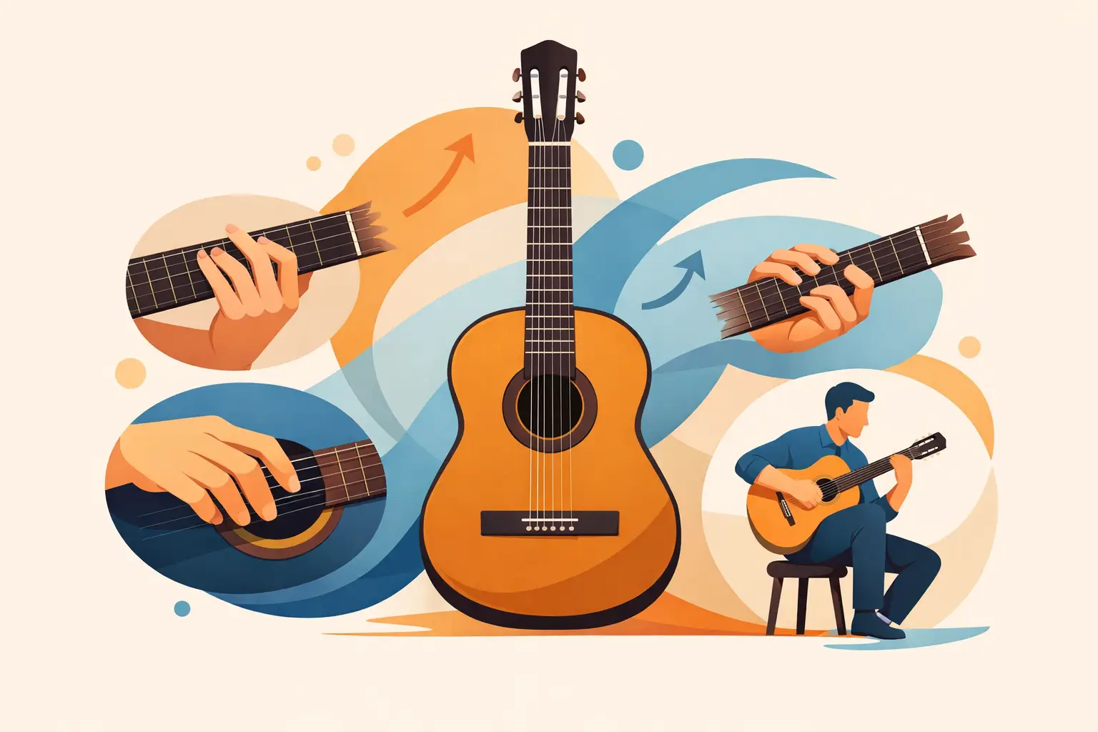 7 esercizi cambio posizione per chitarra classica
