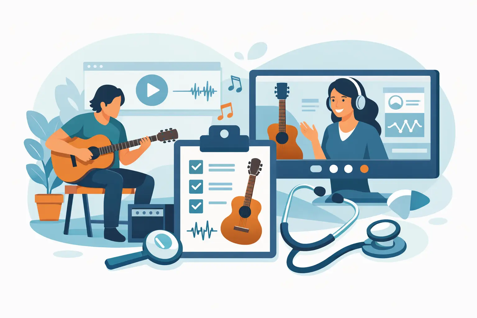 Check up chitarrista online: a cosa serve