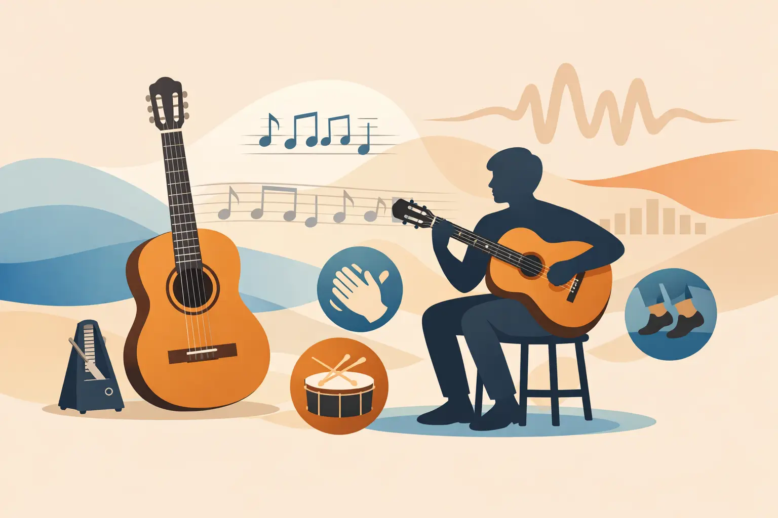 7 esercizi ritmo chitarra classica utili