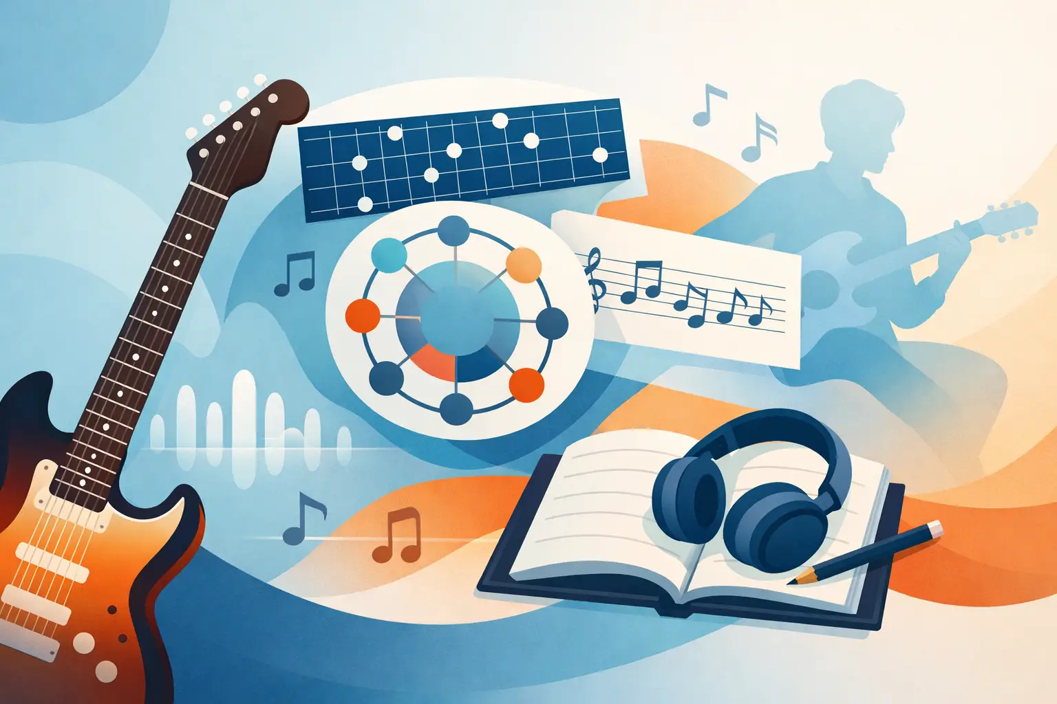 Come studiare i modi sulla chitarra bene