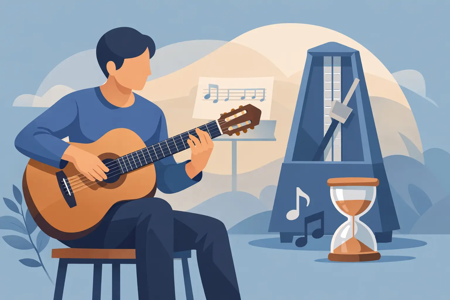 Lo studio lento nella chitarra classica funziona?