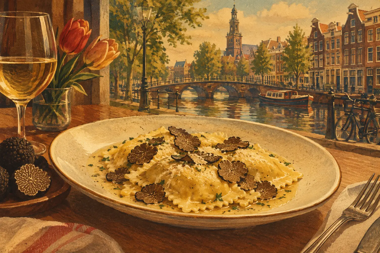 Truffle Ravioli in Amsterdam Worth Savoring